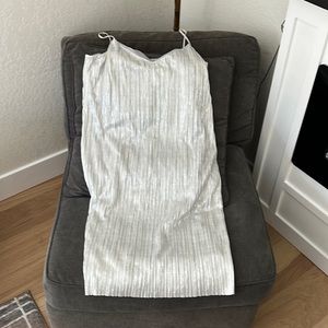 Banana republic silver slip dress fully lined. Priced to sell!